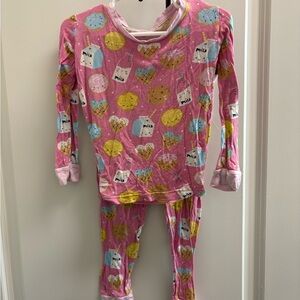 Little Sleepies Pink Cookies and Milk 2-piece